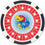 Kansas Jayhawks 100 Piece Poker Chips