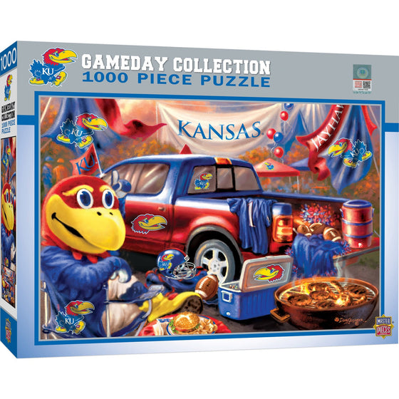 Kansas Jayhawks - Gameday 1000 Piece Jigsaw Puzzle - 757 Sports Collectibles
