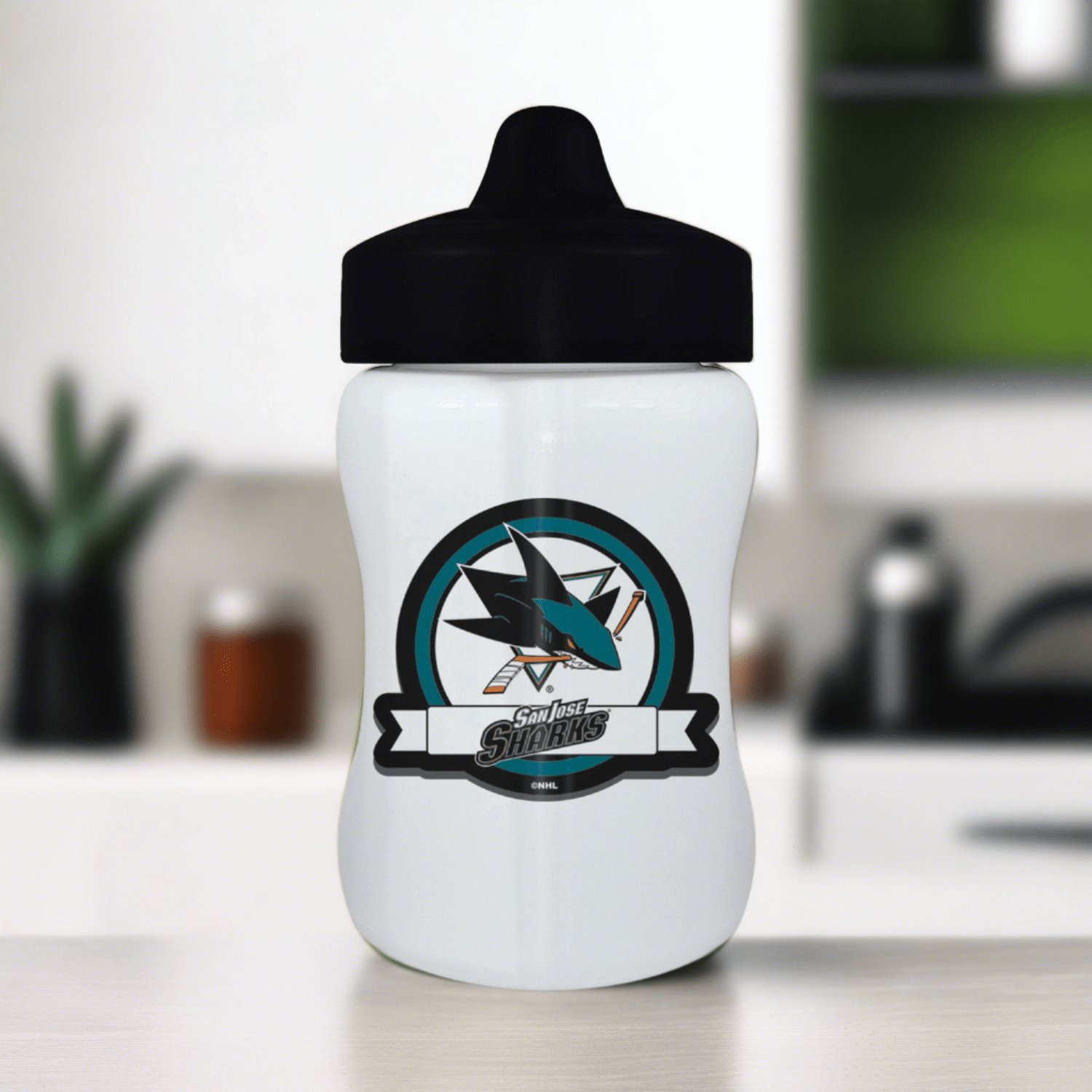 San Jose Sharks Kids Sippy Cup - Sports Gifts, Sports Memorabilia, Sports Collectibles, Fan Shop