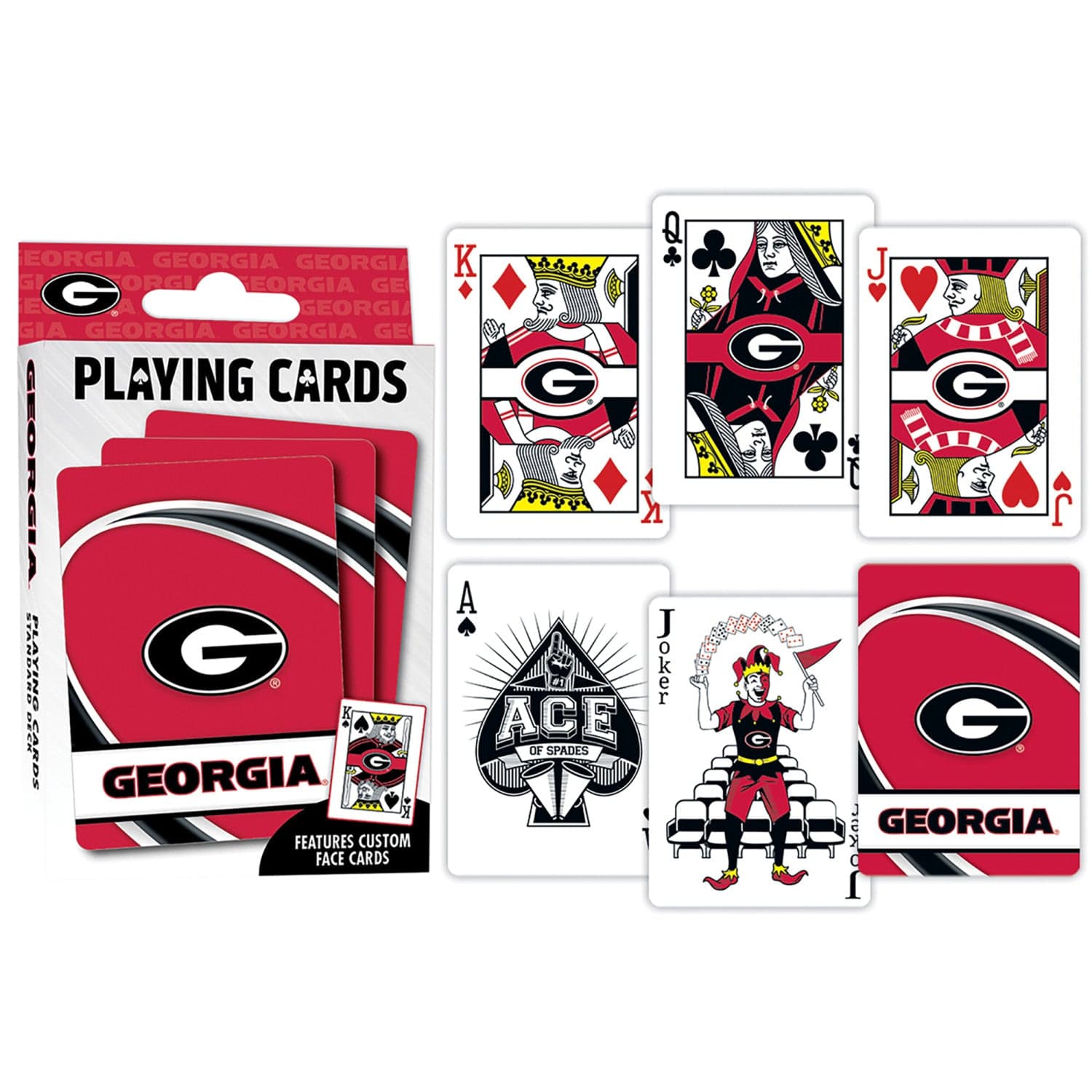 Georgia Bulldogs Playing Cards - 54 Card Deck - Sports Gifts, Sports Memorabilia, Sports Collectibles, Fan Shop