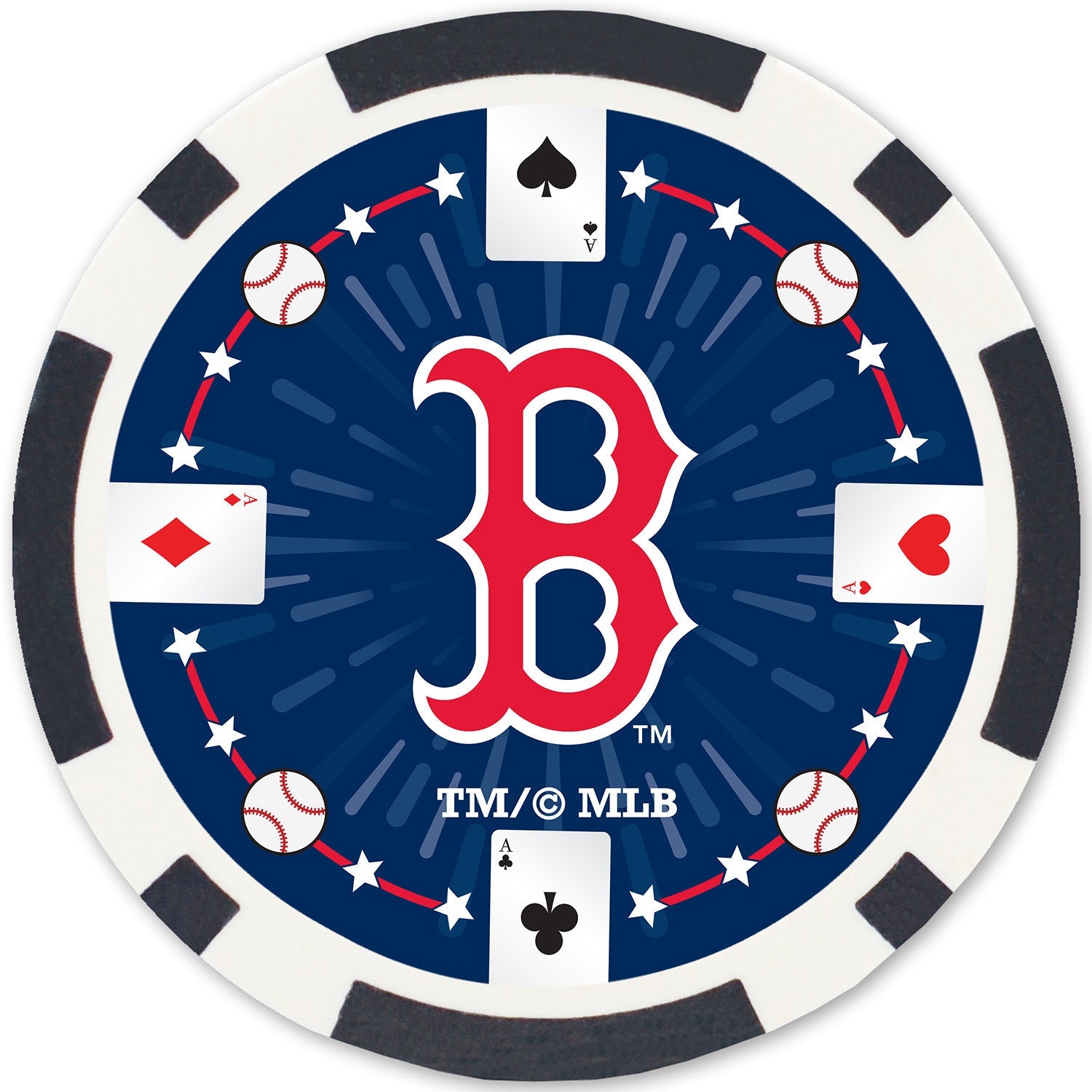 Boston Red Sox 100 Piece Poker Chips - 757 Sports Collectibles