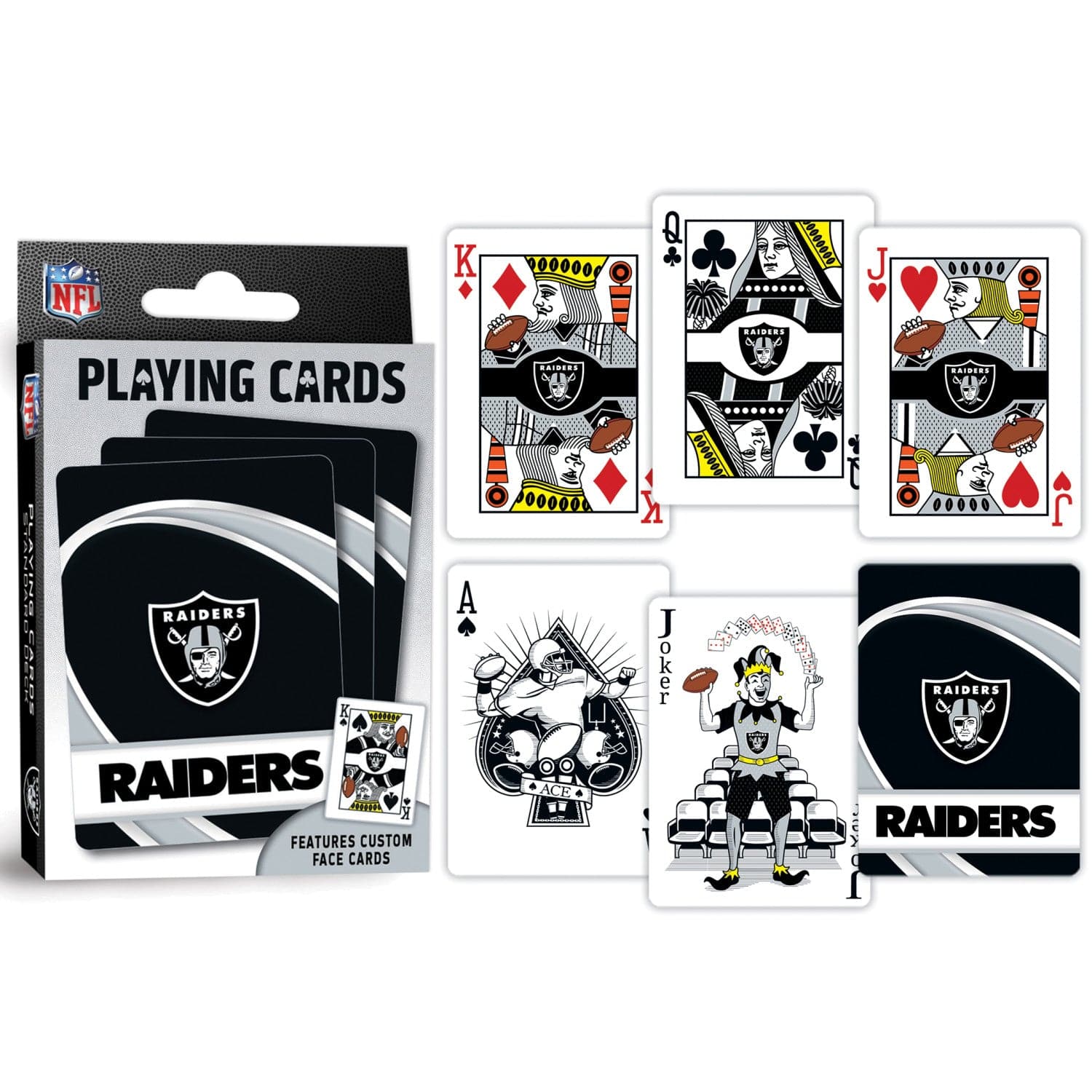Las Vegas Raiders 54-Card Deck Playing Cards - Sports Gifts, Sports Memorabilia, Sports Collectibles, Fan Shop