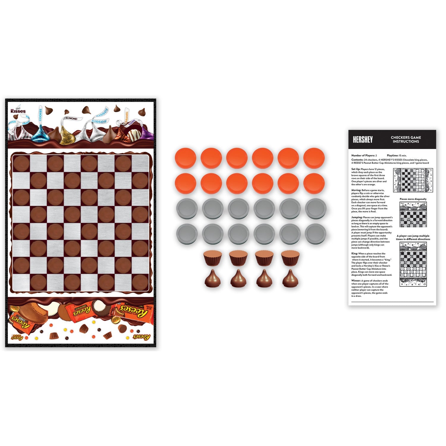 Hershey's Kisses vs Reese's Checkers - 757 Sports Collectibles