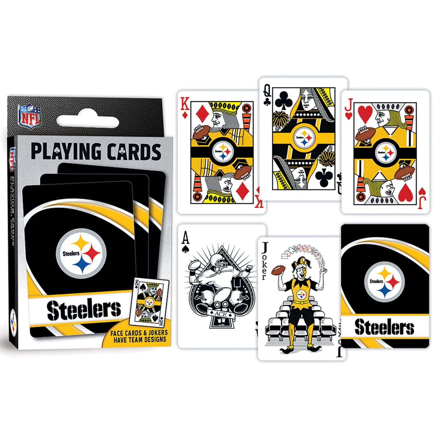 Pittsburgh Steelers 54-Card Playing Deck - Sports Gifts, Sports Memorabilia, Sports Collectibles, Fan Shop