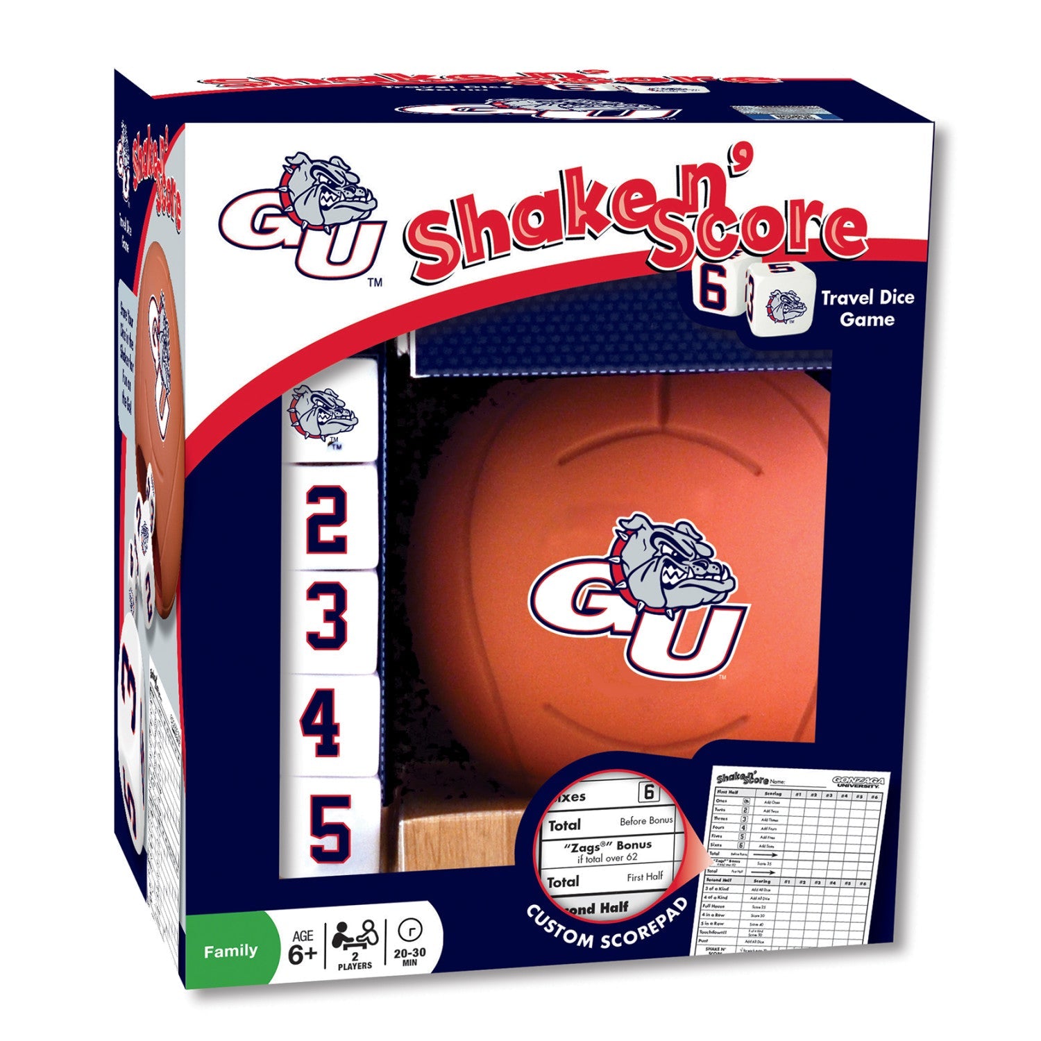 Gonzaga Bulldogs Shake n' Score - 757 Sports Collectibles