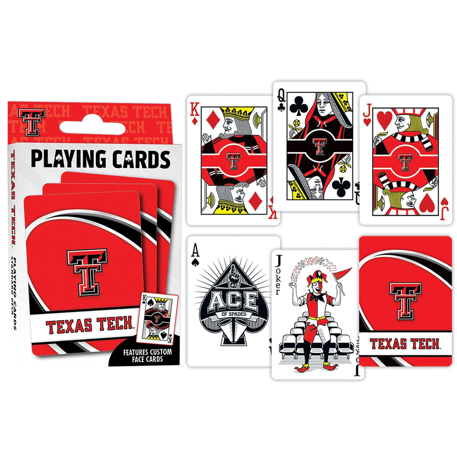 Texas Tech Red Raiders 54-Card Deck Playing Cards - Sports Gifts, Sports Memorabilia, Sports Collectibles, Fan Shop
