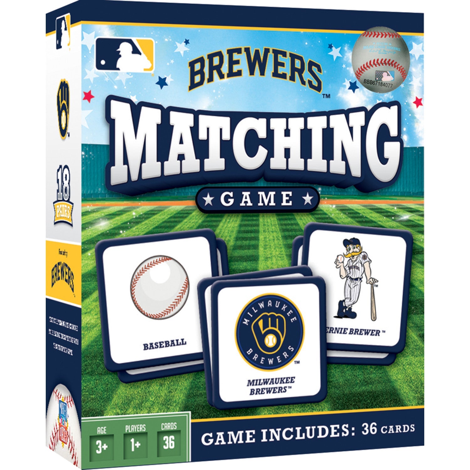 Milwaukee Brewers Matching Game - 757 Sports Collectibles