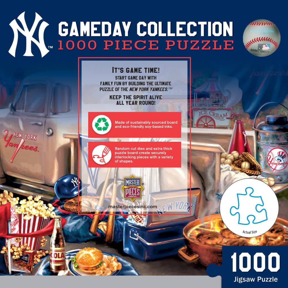 New York Yankees Gameday 1000 Piece Jigsaw Puzzle - Sports Gifts, Sports Memorabilia, Sports Collectibles, Fan Shop