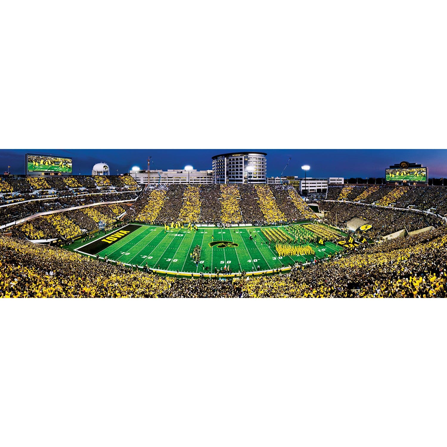 Iowa Hawkeyes 1000 Piece Panoramic Jigsaw Puzzle - Sports Gifts, Sports Memorabilia, Sports Collectibles, Fan Shop