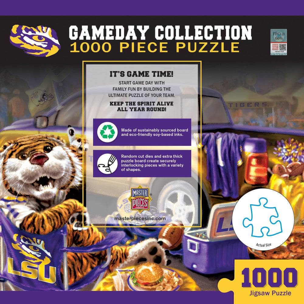 LSU Tigers Gameday 1000 Piece Jigsaw Puzzle - Sports Gifts, Sports Memorabilia, Sports Collectibles, Fan Shop