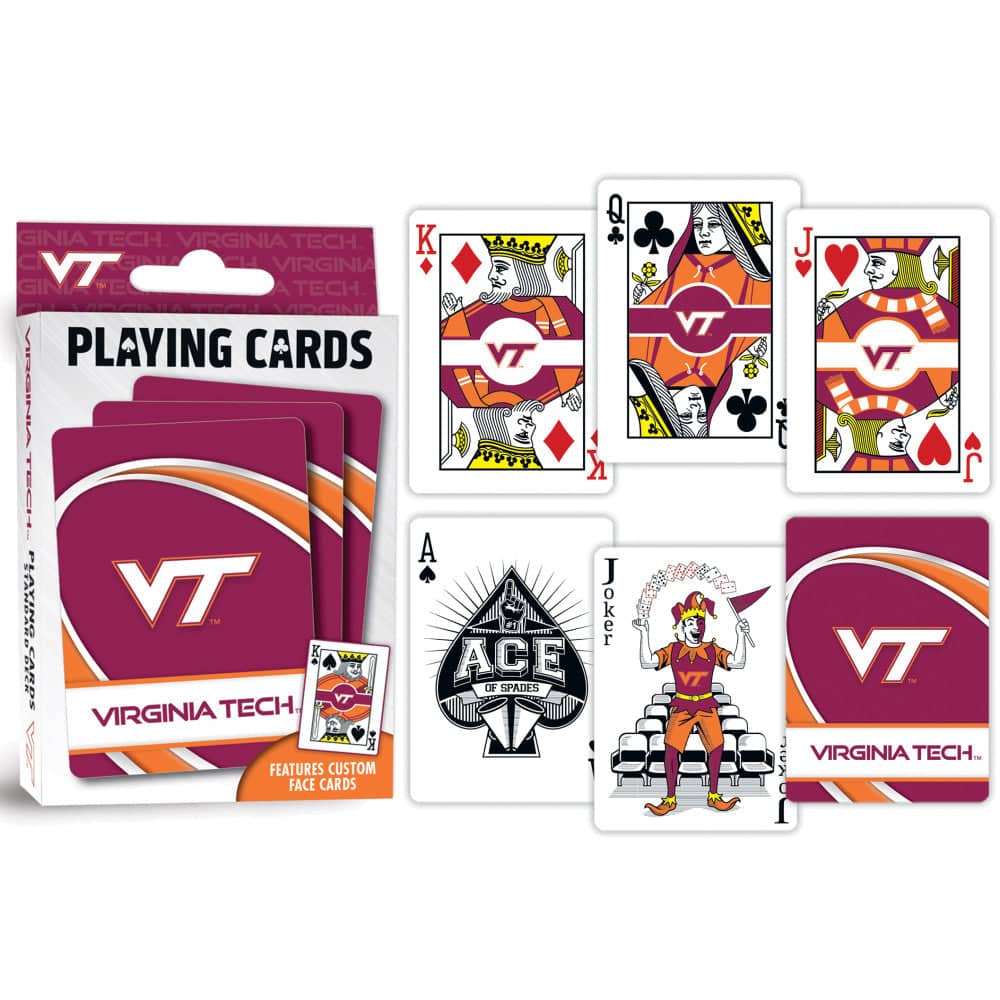 Virginia Tech Hokies 54-Card Deck Playing Cards - Sports Gifts, Sports Memorabilia, Sports Collectibles, Fan Shop