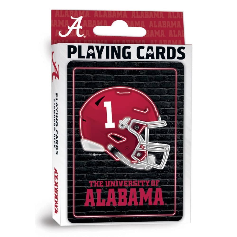 Alabama Crimson Tide Neon Playing Cards - 54 Card Deck