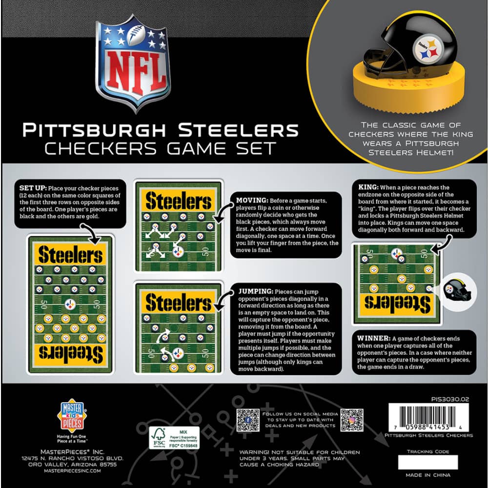 Pittsburgh Steelers Checkers Game