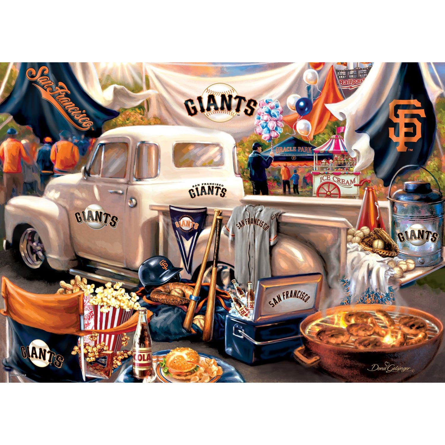 San Francisco Giants Gameday 1000 Piece Jigsaw Puzzle - Sports Gifts, Sports Memorabilia, Sports Collectibles, Fan Shop