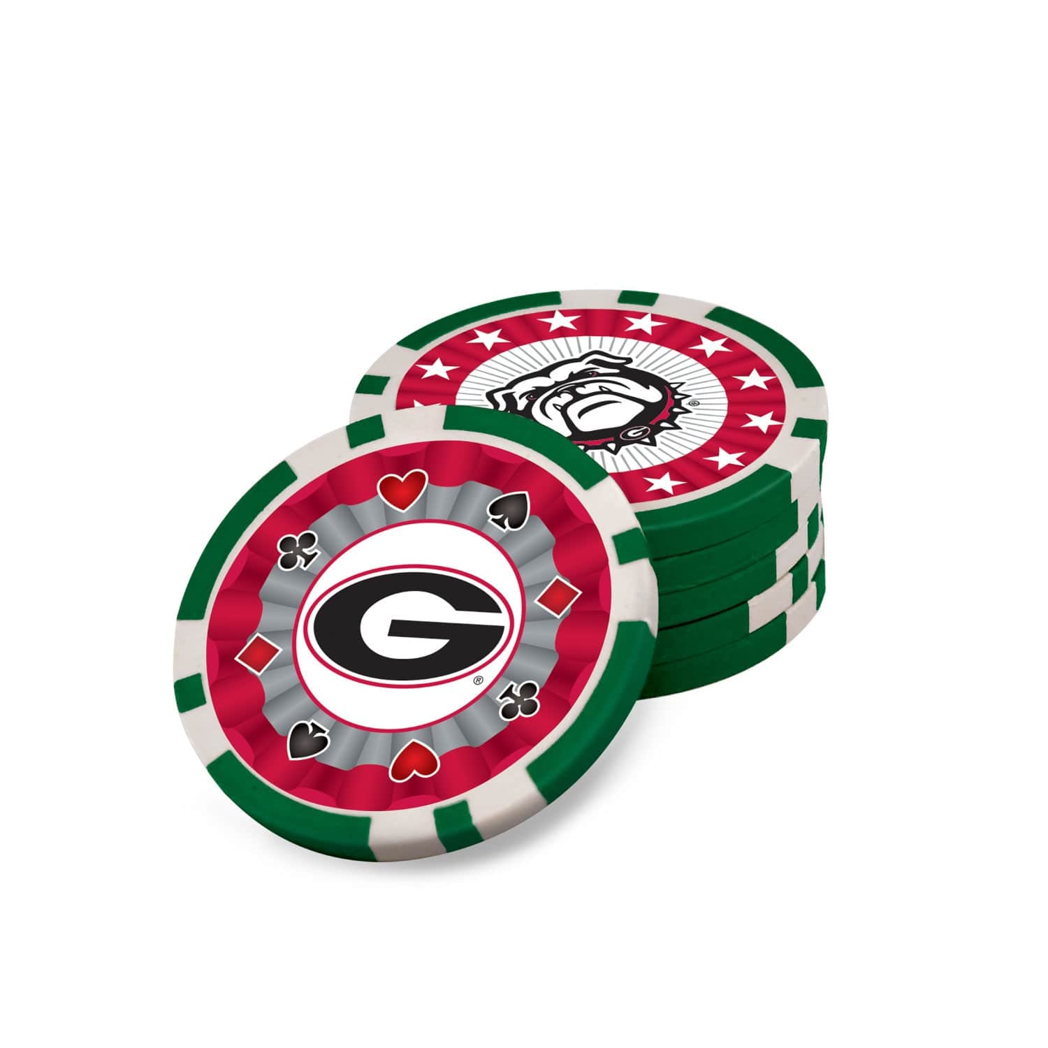 Georgia Bulldogs 300 Piece Poker Set - Ultimate Fan Game Night