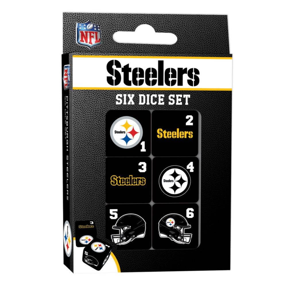 Pittsburgh Steelers Official Dice Set - Sports Gifts, Sports Memorabilia, Sports Collectibles, Fan Shop