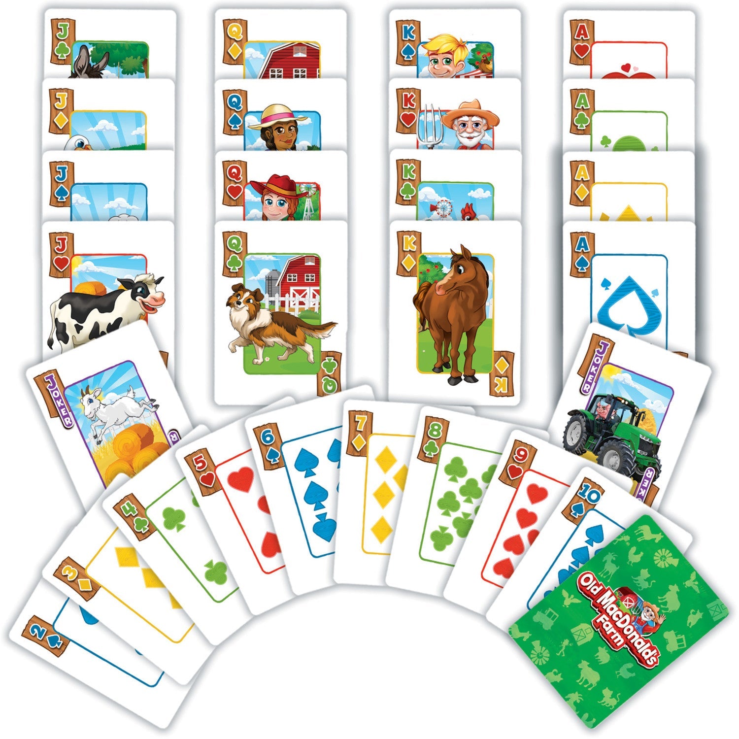 Old MacDonald's Farm Jumbo Playing Cards - 757 Sports Collectibles
