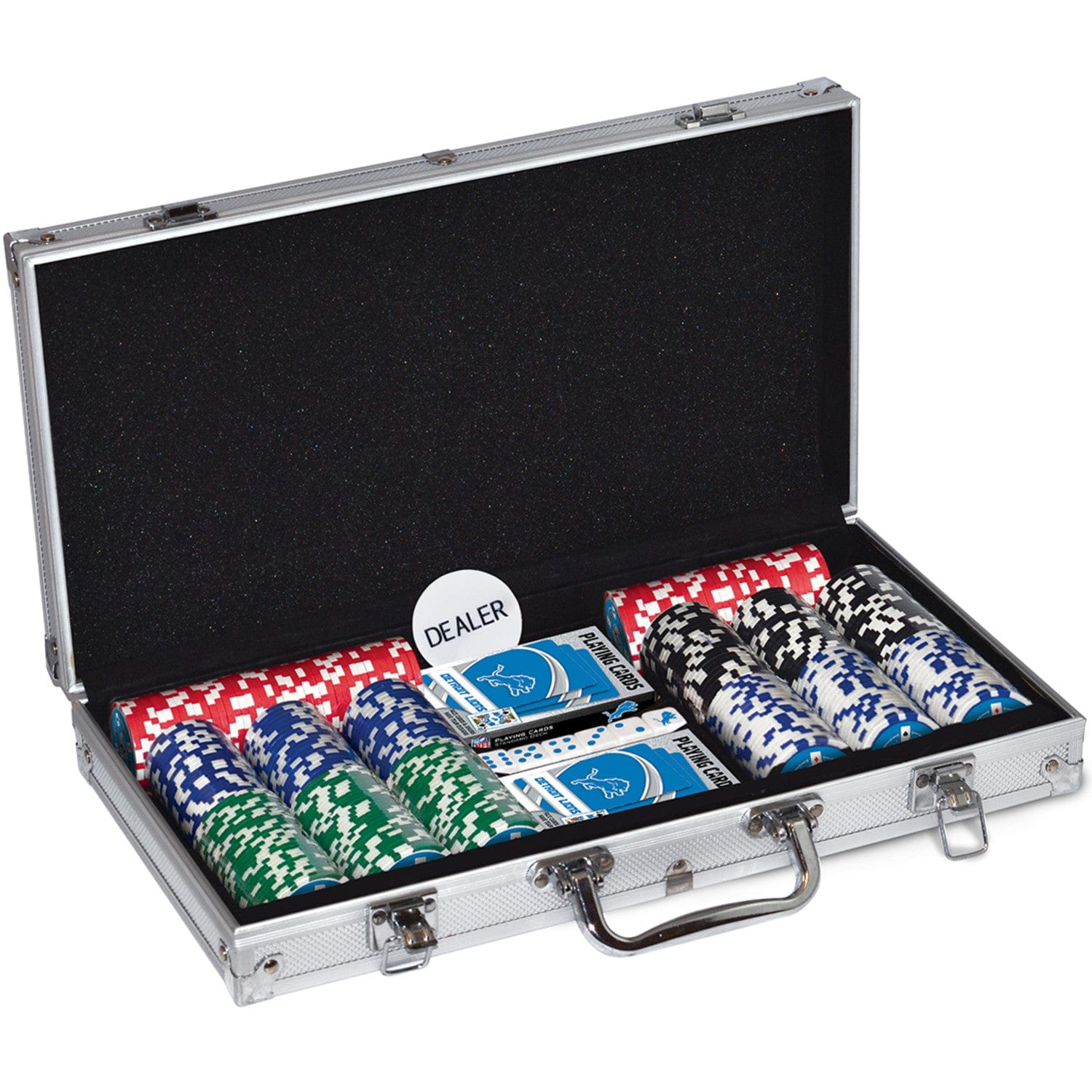 Detroit Lions 300 Piece Poker Set - Perfect for Fans and Gamers!