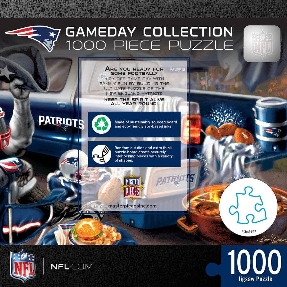 New England Patriots Gameday 1000 Piece Jigsaw Puzzle - Sports Gifts, Sports Memorabilia, Sports Collectibles, Fan Shop