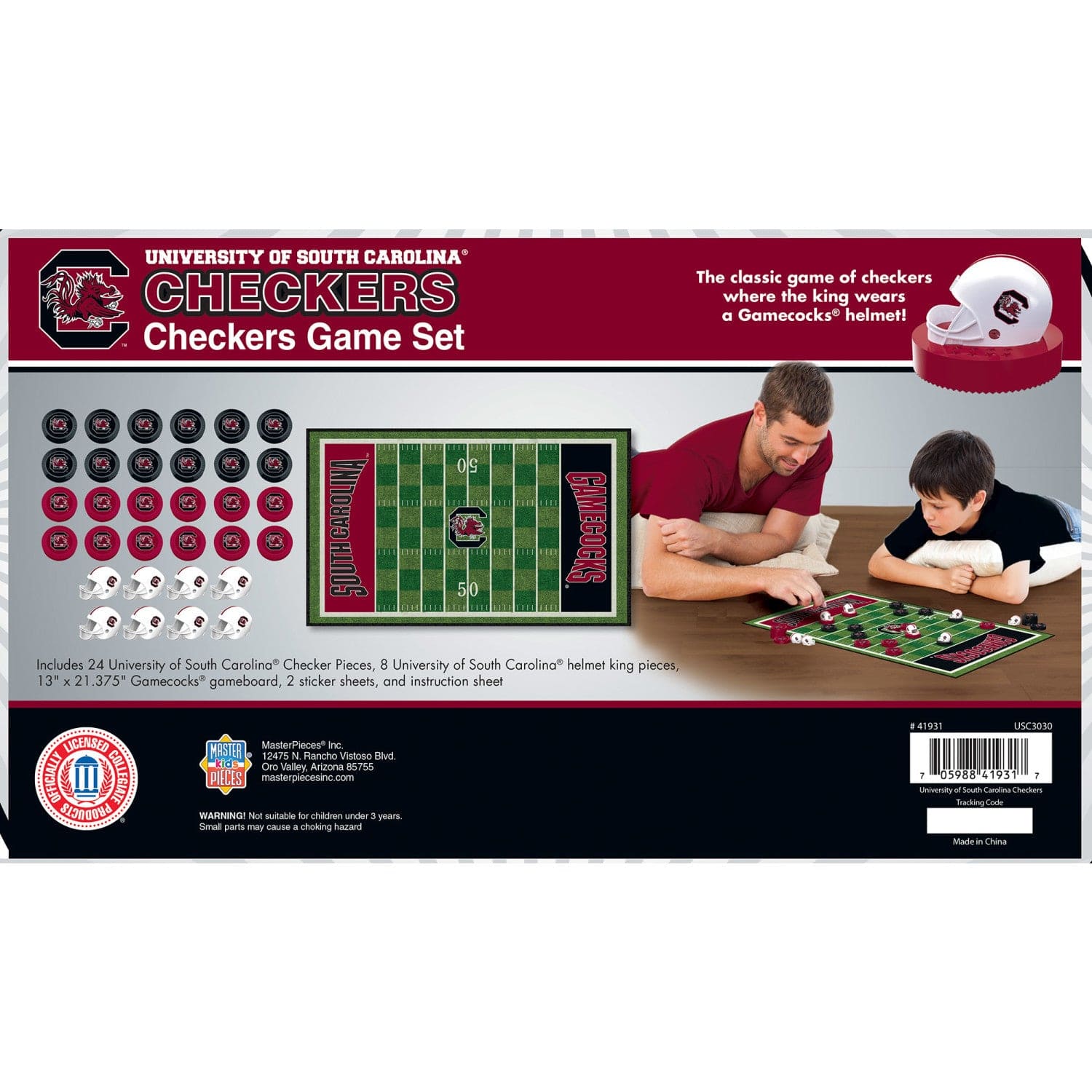 South Carolina Gamecocks Checkers Set - Sports Gifts, Sports Memorabilia, Sports Collectibles, Fan Shop