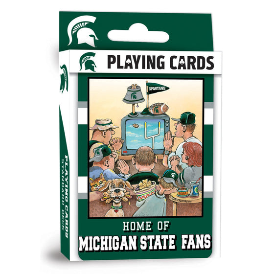 Michigan State Spartans Fan Deck Playing Cards - 54 Card Deck - 757 Sports Collectibles
