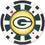 Green Bay Packers 100 Piece Poker Chip Set