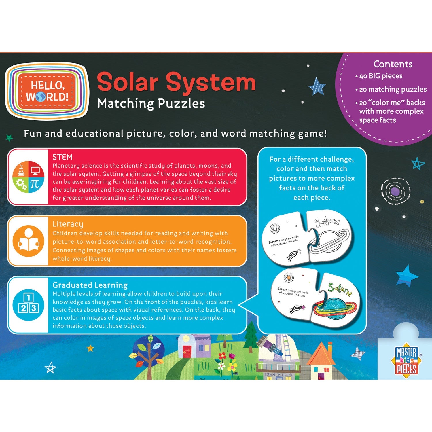 Hello, World! - Solar System Matching Jigsaw Puzzles - 757 Sports Collectibles