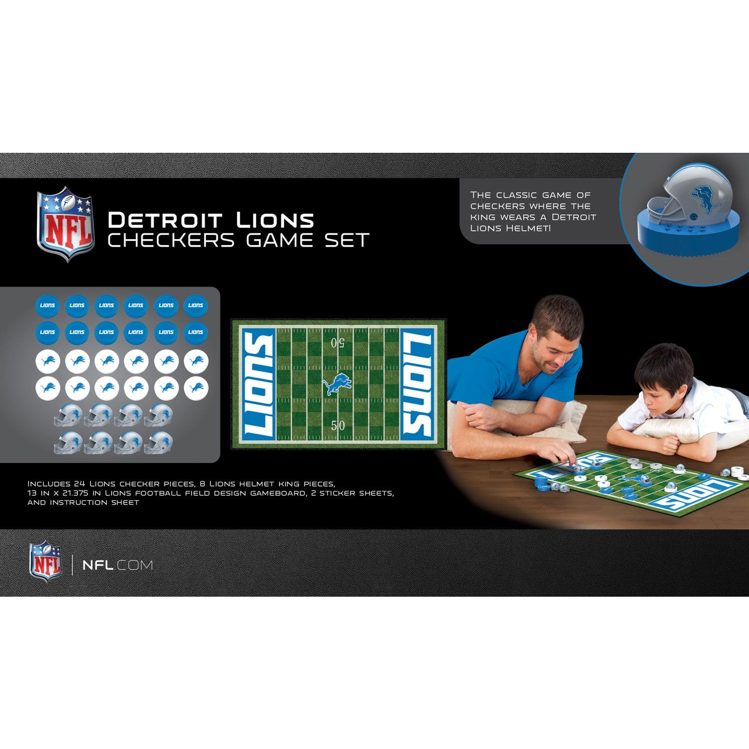 Detroit Lions Checkers Game