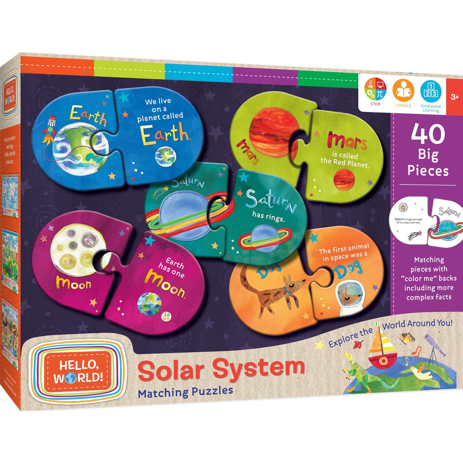 Hello, World! - Solar System Matching Jigsaw Puzzles - 757 Sports Collectibles