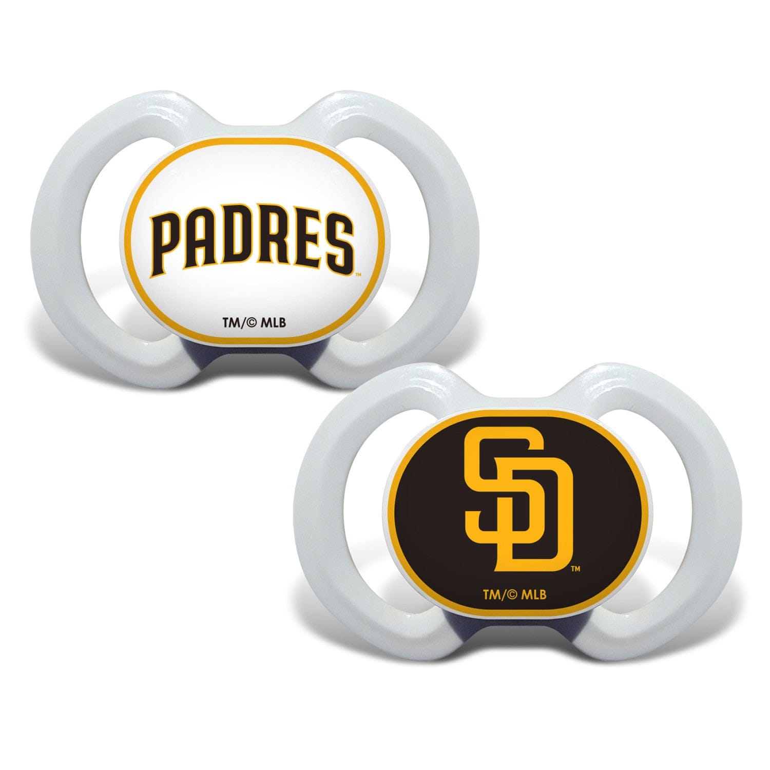 San Diego Padres Pacifier 2-Pack for Little Fans - Sports Gifts, Sports Memorabilia, Sports Collectibles, Fan Shop