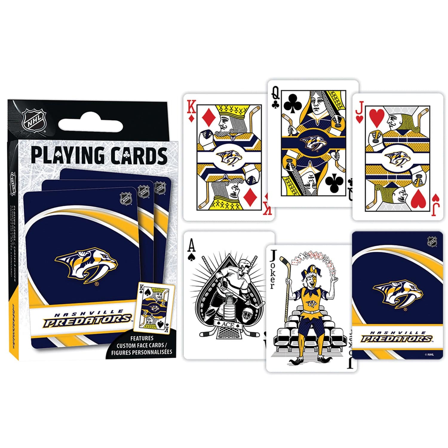 Nashville Predators 54-Card Deck - Official Playing Cards - Sports Gifts, Sports Memorabilia, Sports Collectibles, Fan Shop