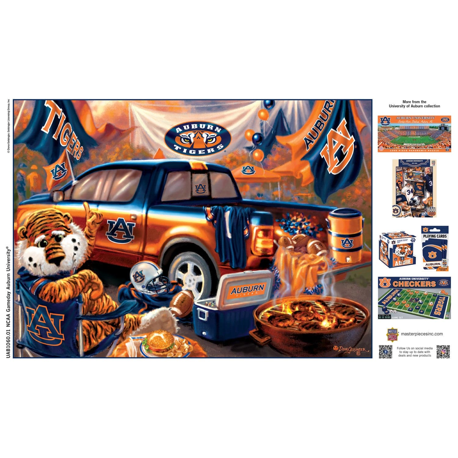 Auburn Tigers Gameday 1000 Piece Jigsaw Puzzle - Sports Gifts, Sports Memorabilia, Sports Collectibles, Fan Shop