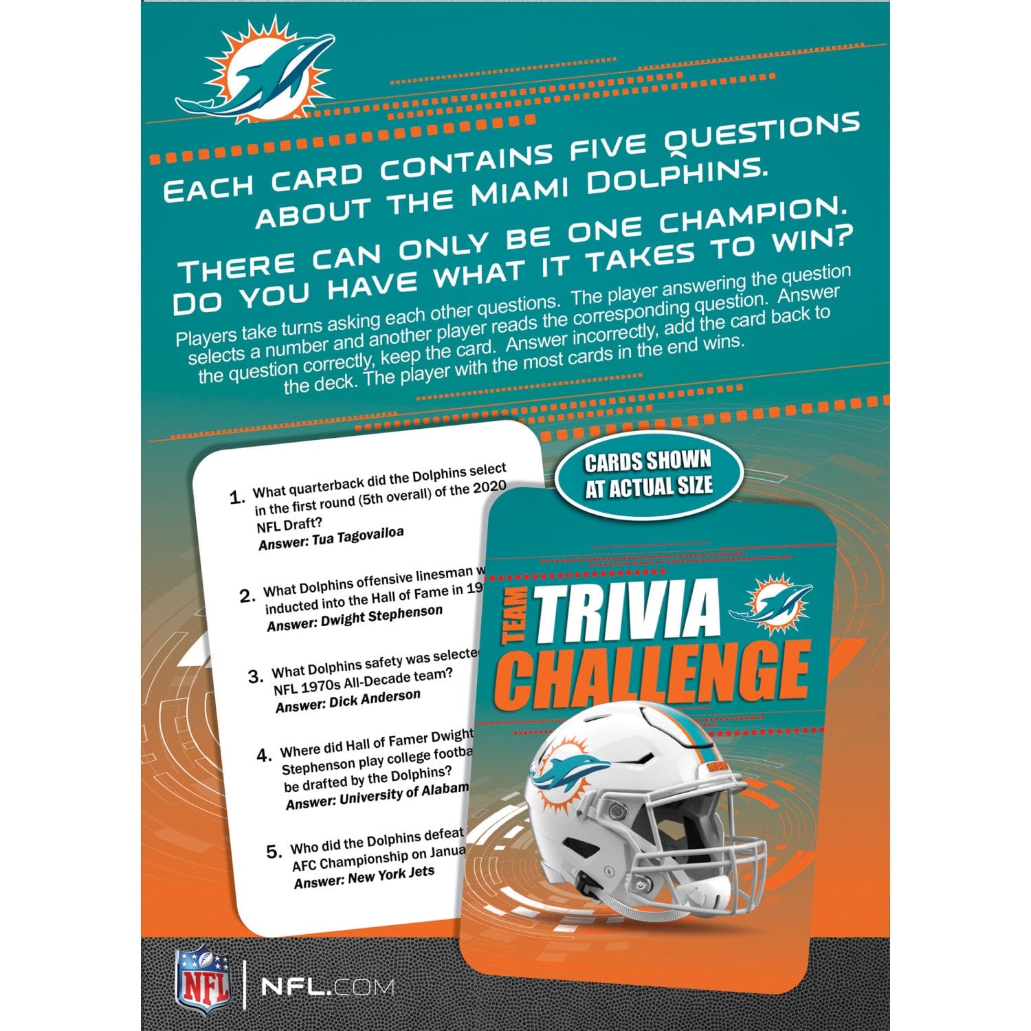 Miami Dolphins Trivia Challenge