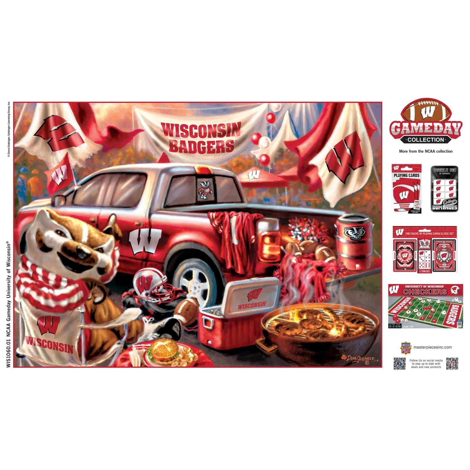 Wisconsin Badgers Gameday 1000-Piece Jigsaw Puzzle - Sports Gifts, Sports Memorabilia, Sports Collectibles, Fan Shop