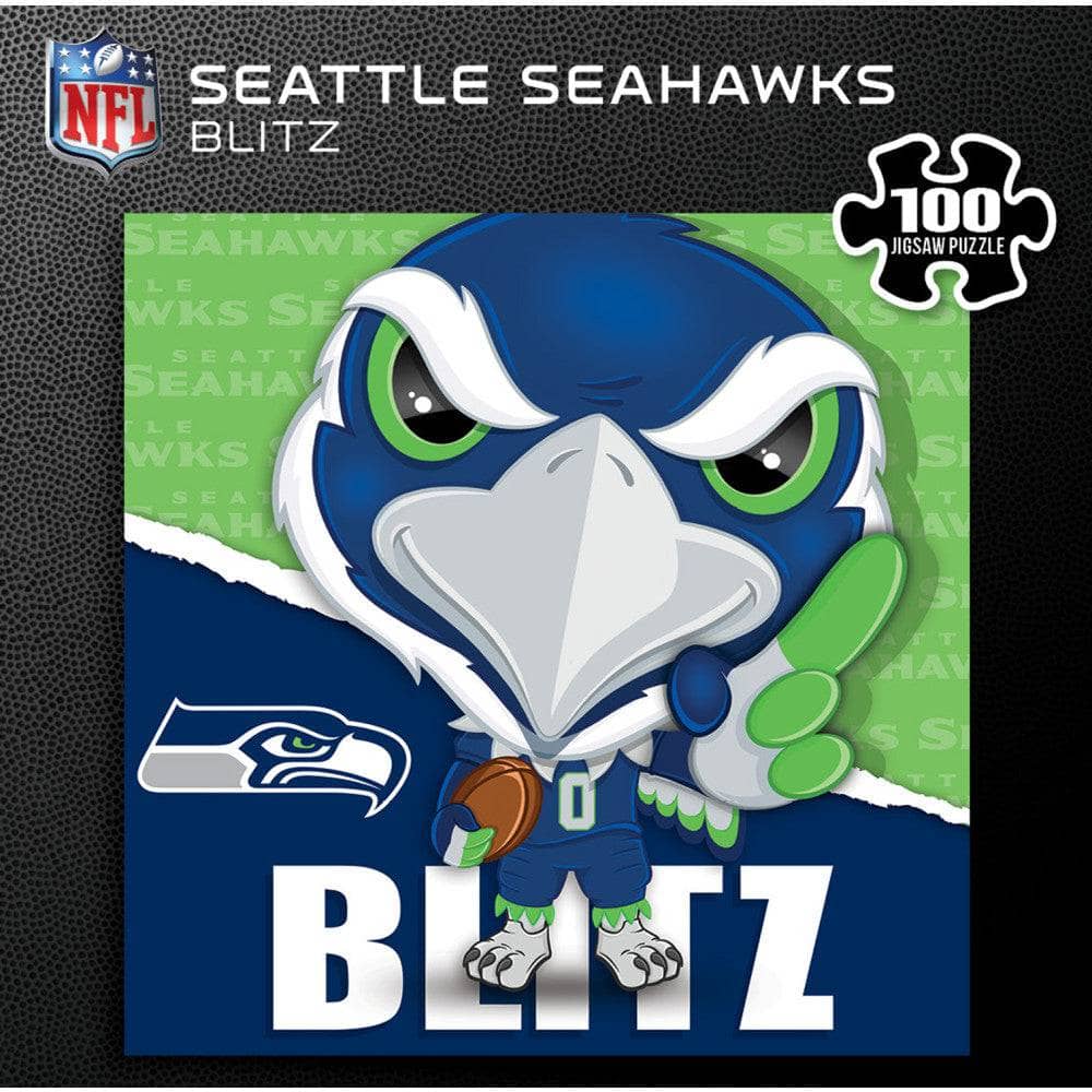 Blitz the Seattle Seahawks Mascot 100-Piece Jigsaw Puzzle