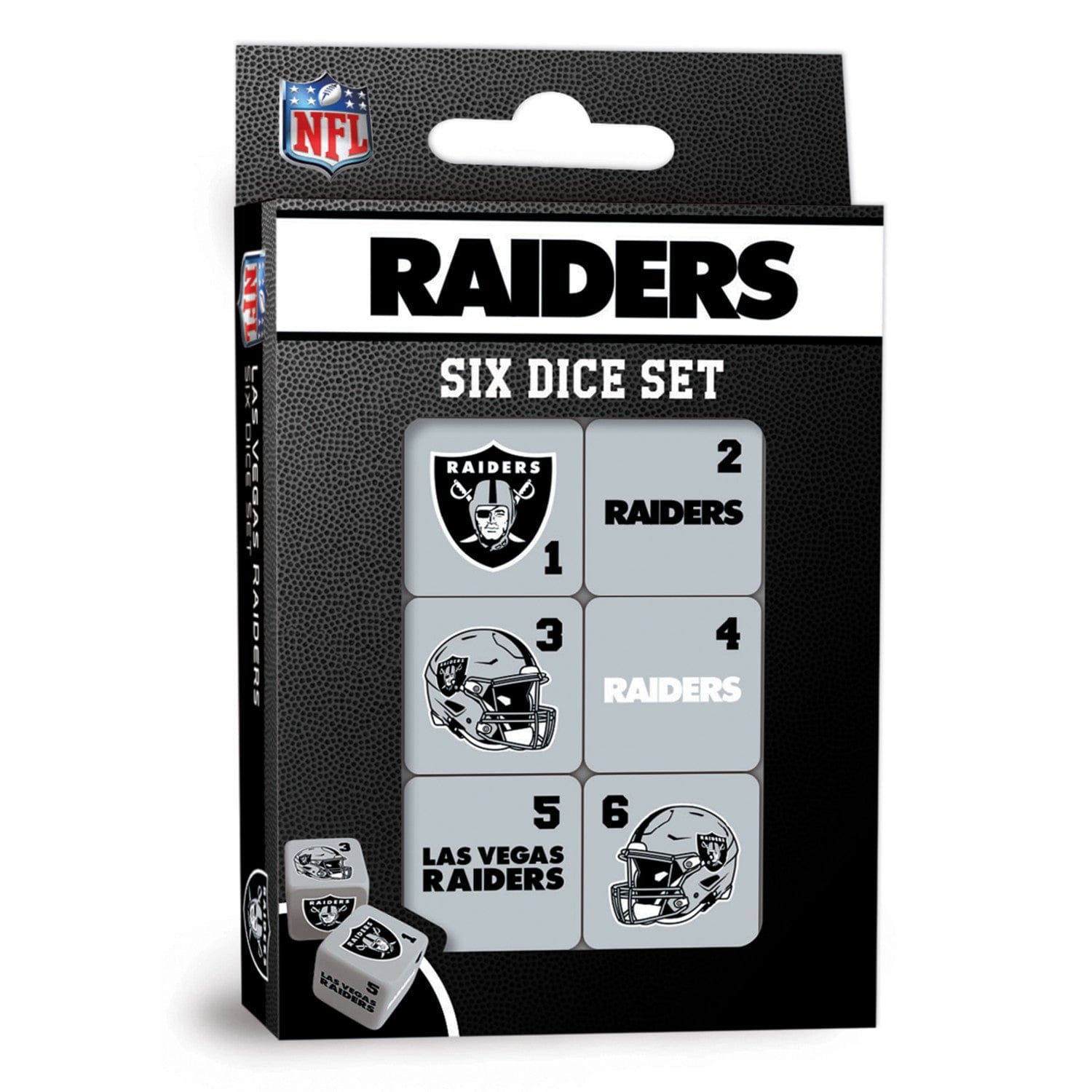 Las Vegas Raiders 19mm Dice Set - Sports Gifts, Sports Memorabilia, Sports Collectibles, Fan Shop