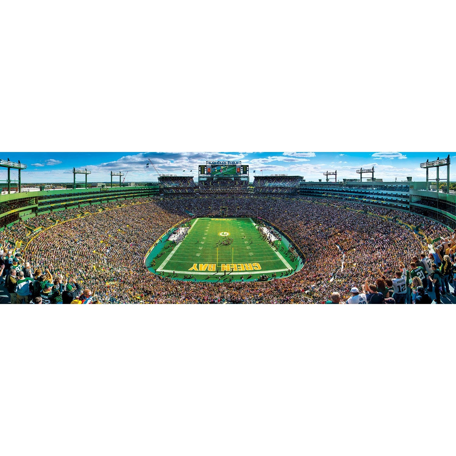 Green Bay Packers 1000 Piece Panoramic Jigsaw Puzzle - End View