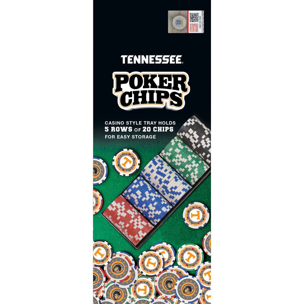 Tennessee Volunteers 100-Piece Poker Chip Set - Sports Gifts, Sports Memorabilia, Sports Collectibles, Fan Shop
