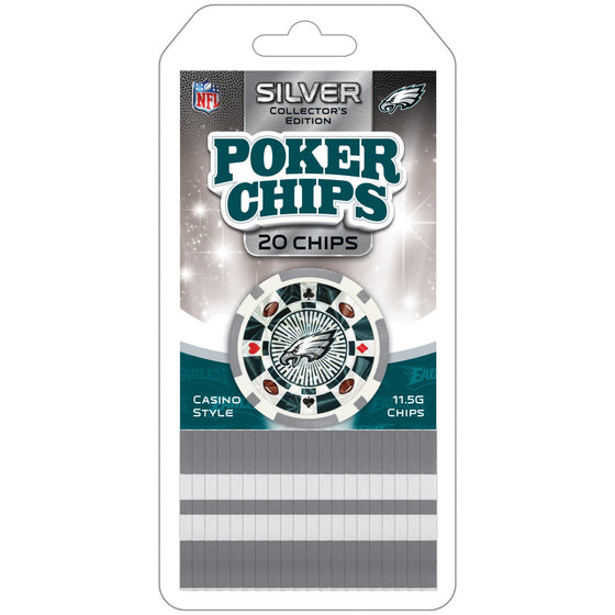 Philadelphia Eagles 20 Piece Poker Chips - 757 Sports Collectibles