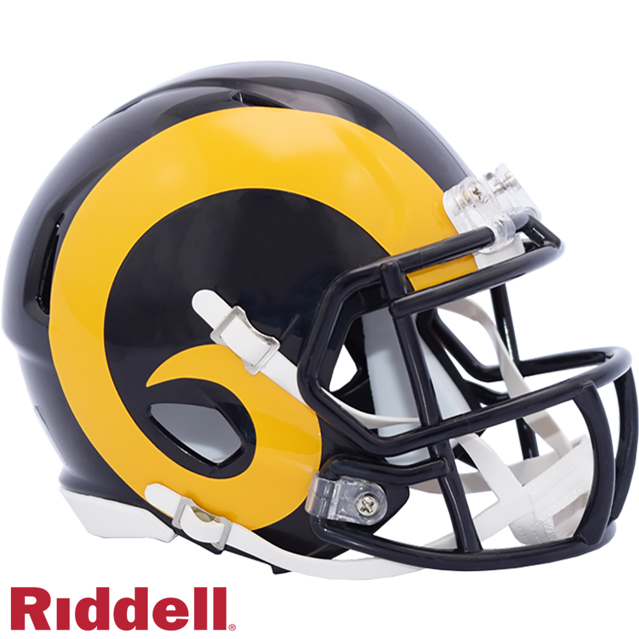 Los Angeles Rams Helmet Riddell Replica Mini Speed Style 1981-1999 T/B - Sports Collectibles, Sports Memorabilia, Sports Fan Shop, Sports Gifts