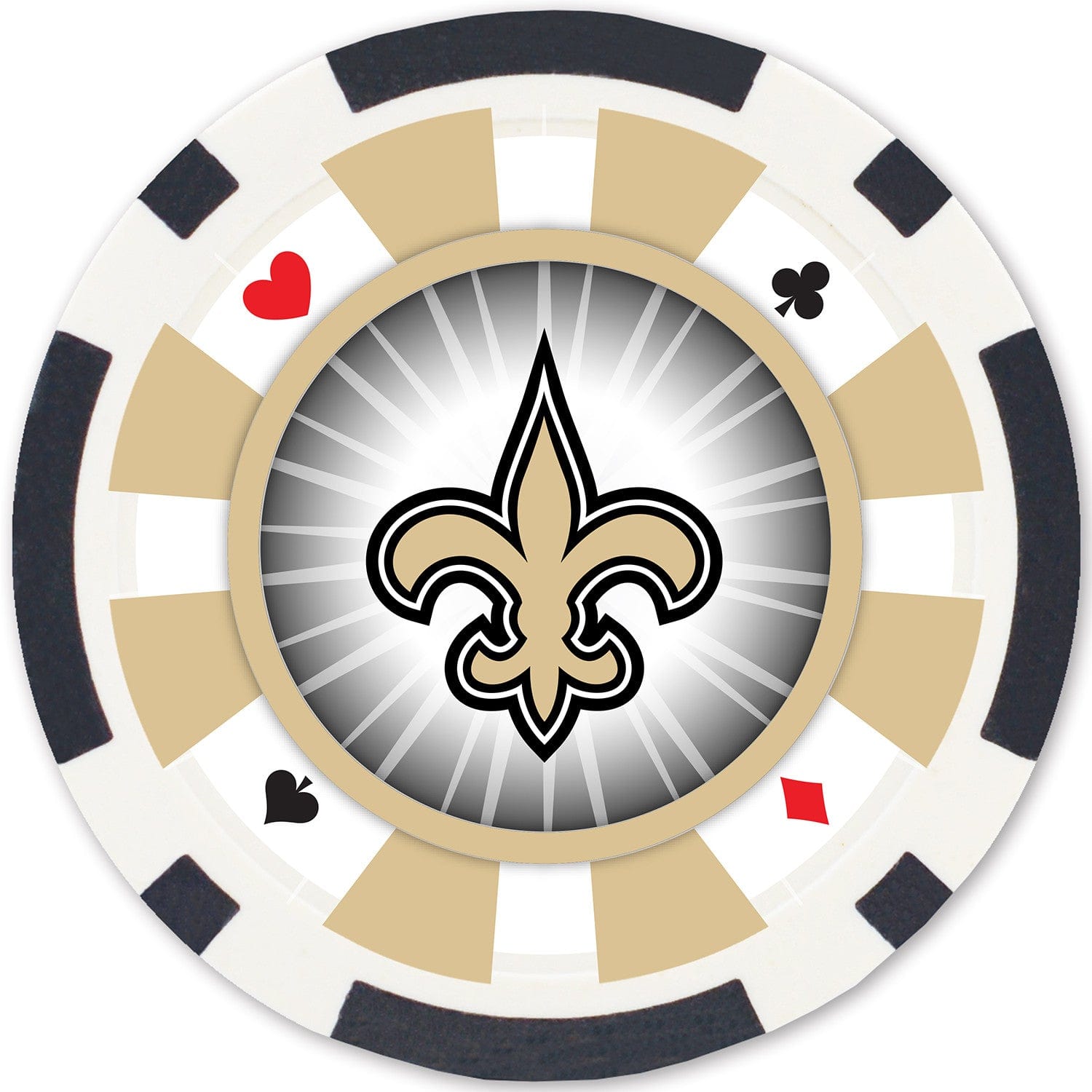 New Orleans Saints 100 Piece Poker Chip Set
