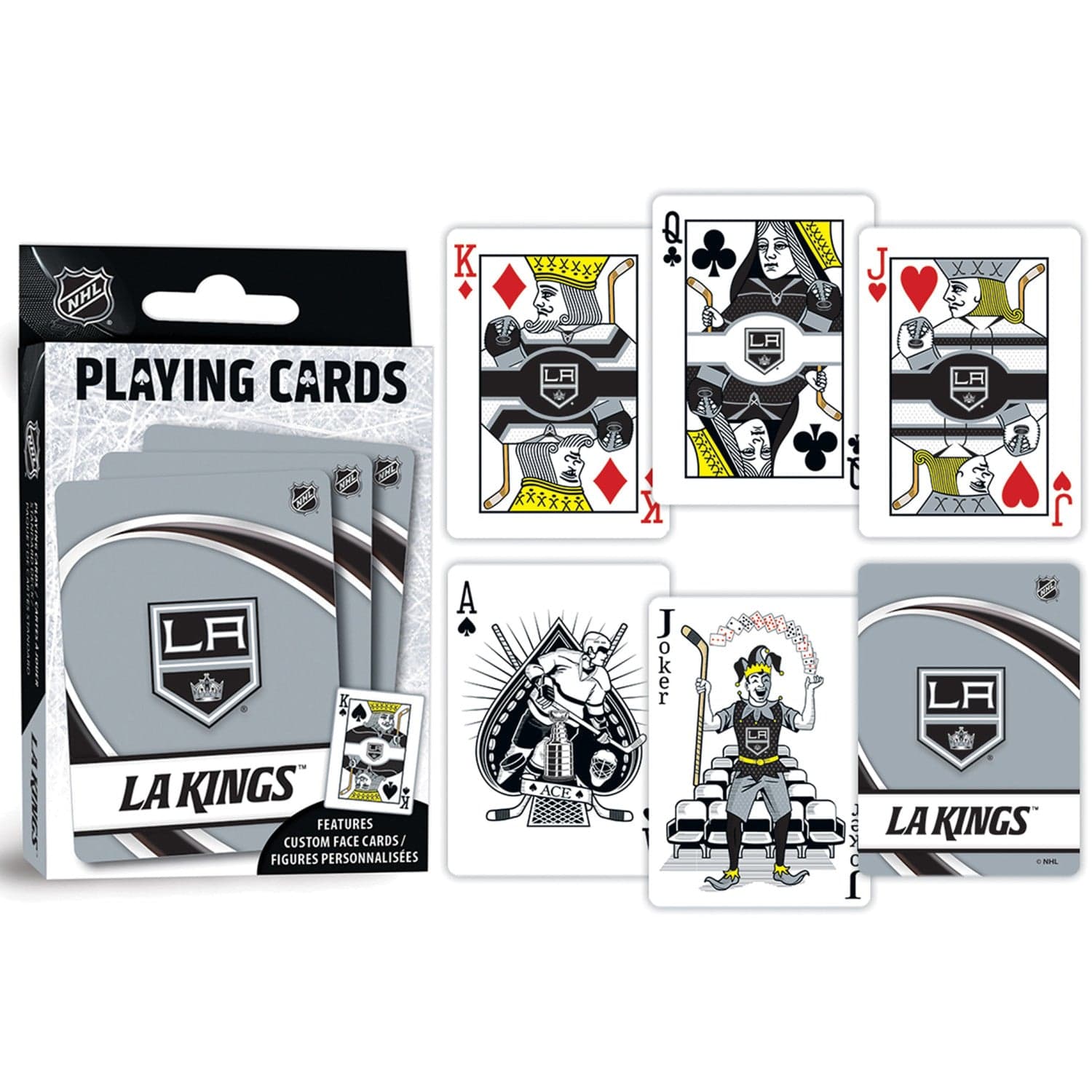 Los Angeles Kings Official Playing Cards - 54 Card Deck - Sports Gifts, Sports Memorabilia, Sports Collectibles, Fan Shop