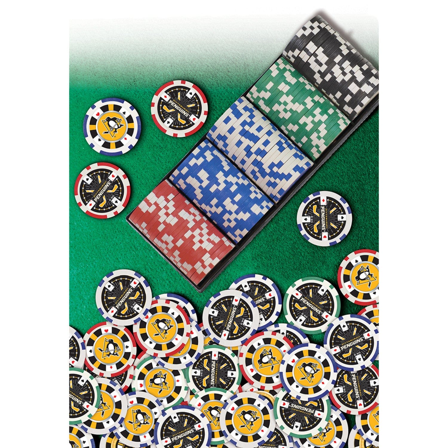 Pittsburgh Penguins 100-Piece Poker Chip Set