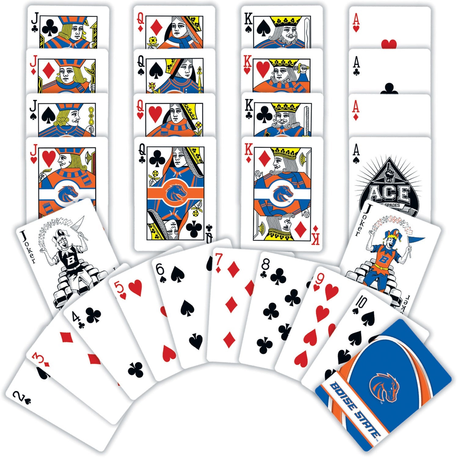 Boise State Broncos Playing Cards - 54 Card Deck - 757 Sports Collectibles