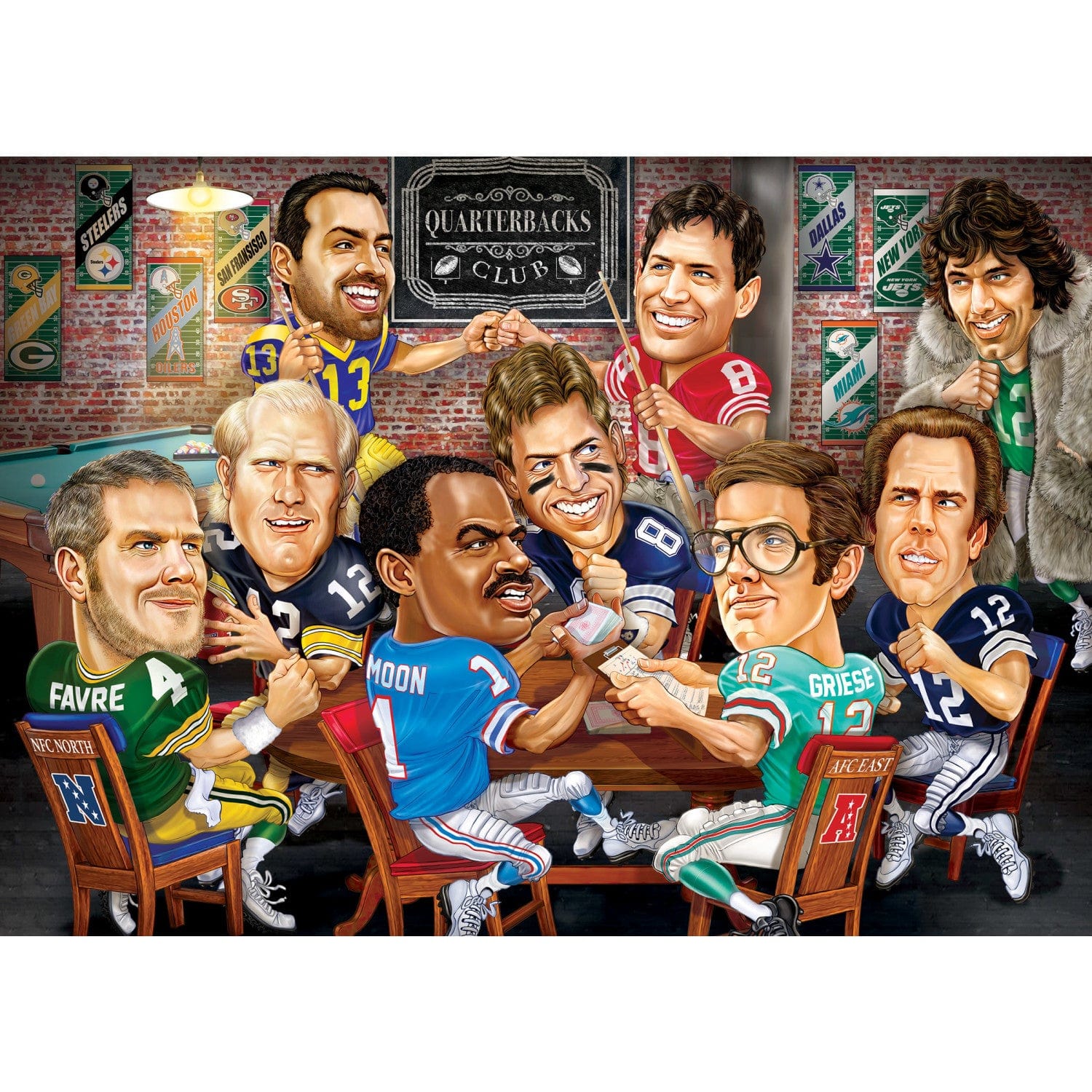 NFL Quarterbacks Club: Legendary Players 500-Piece Jigsaw Puzzle