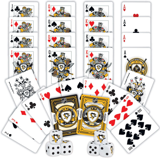 Pittsburgh Penguins - 2-Pack Playing Cards & Dice Set - 757 Sports Collectibles