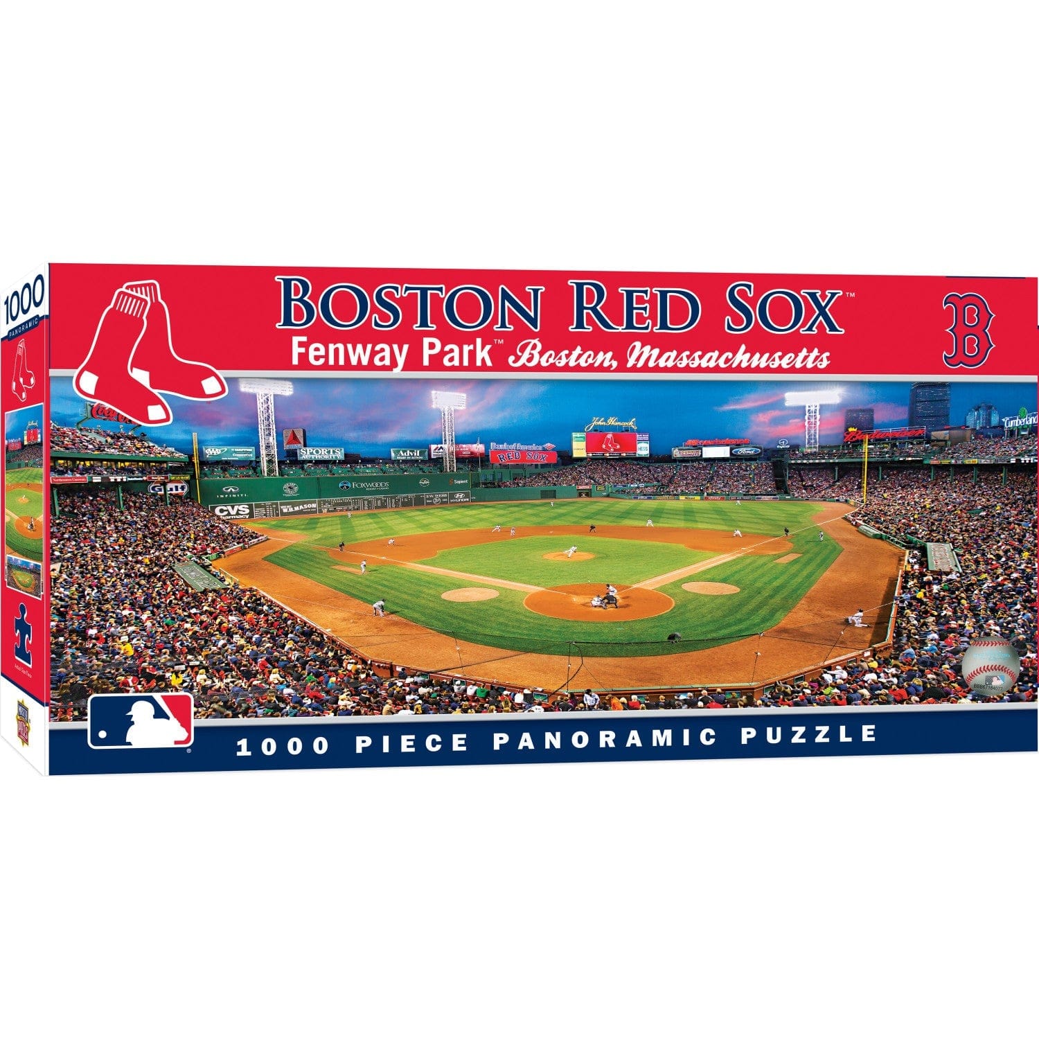 Boston Red Sox 1000 Piece Panoramic Jigsaw Puzzle - Sports Gifts, Sports Memorabilia, Sports Collectibles, Fan Shop