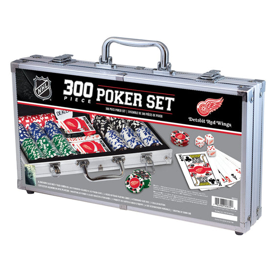 Detroit Red Wings 300 Piece Poker Set - 757 Sports Collectibles
