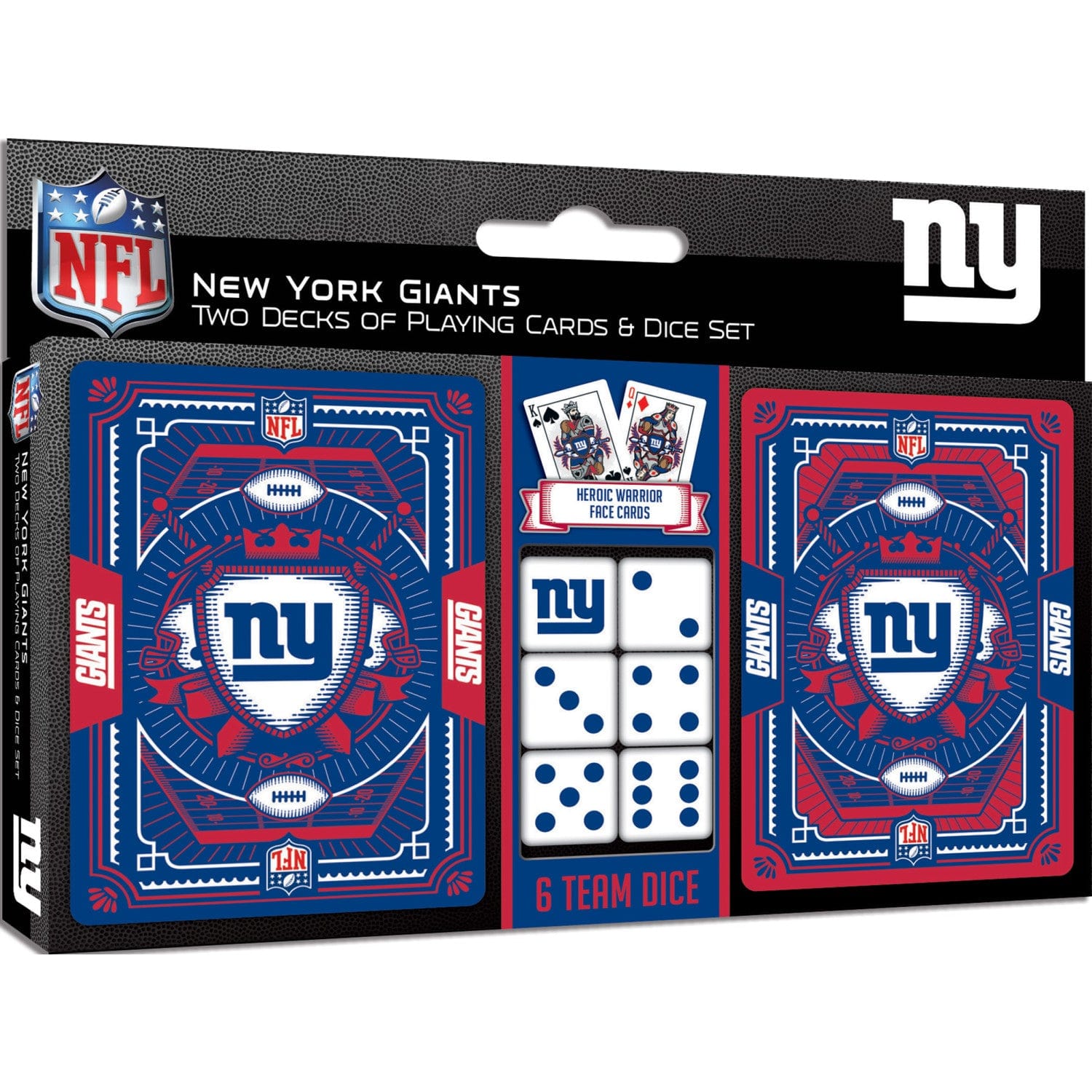 New York Giants 2-Pack Playing Cards & Dice Set - Sports Gifts, Sports Memorabilia, Sports Collectibles, Fan Shop
