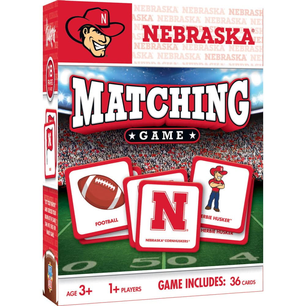 Nebraska Cornhuskers Memory Matching Game - Sports Gifts, Sports Memorabilia, Sports Collectibles, Fan Shop